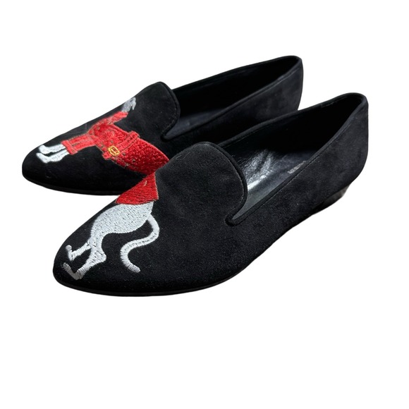 Victorio Bianchi Womens Greyhound Hound 37 Italy Vero Cuoio Loafers Shoes - Picture 3 of 8